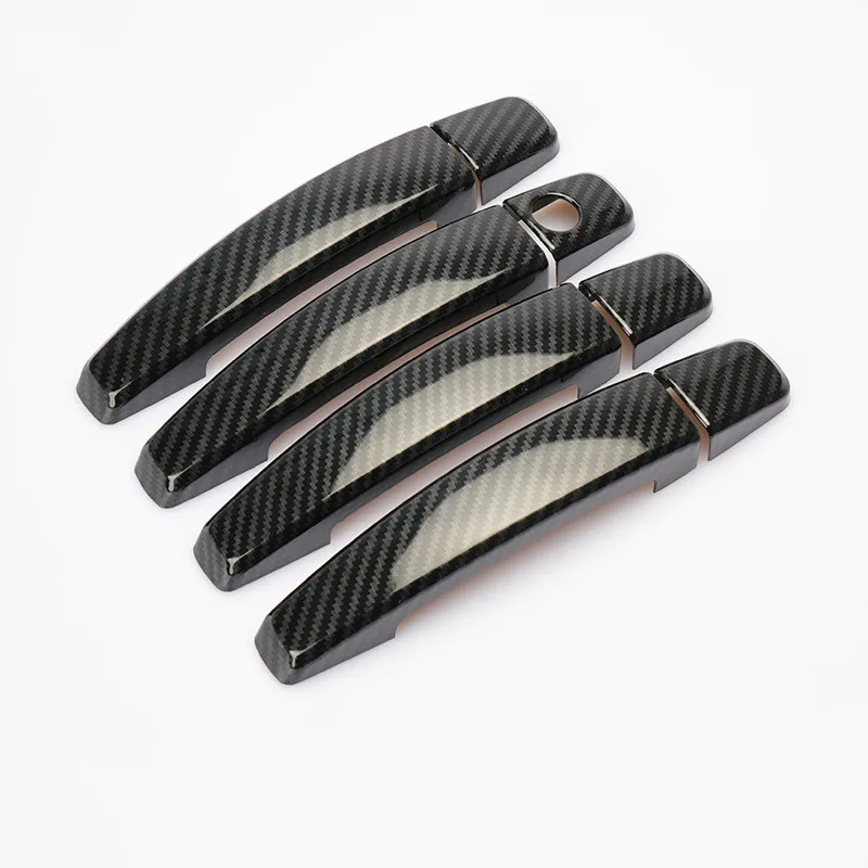 

For 2004-2011 Holden Captiva Saturn Chrome Carbon Fiber Car Door Handle Cover Trim Stickers Styling Accessories