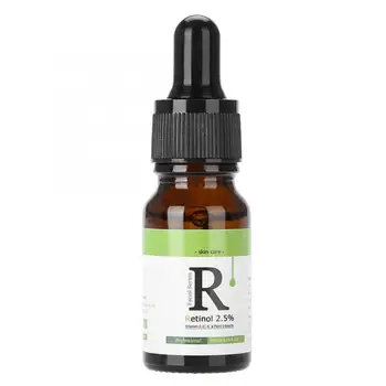 

10ml Hydrating & Brightening Essence Retinol 2.5% Vitamin A Skin Care Anti-aging Whitening Moisturizing Serum Stock Essence