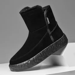 Snow Boots Men Plus Velvet Padded Non-slip Warm Bread Shoes Winter New Boots Men High-top Cotton Shoes Winter Boots