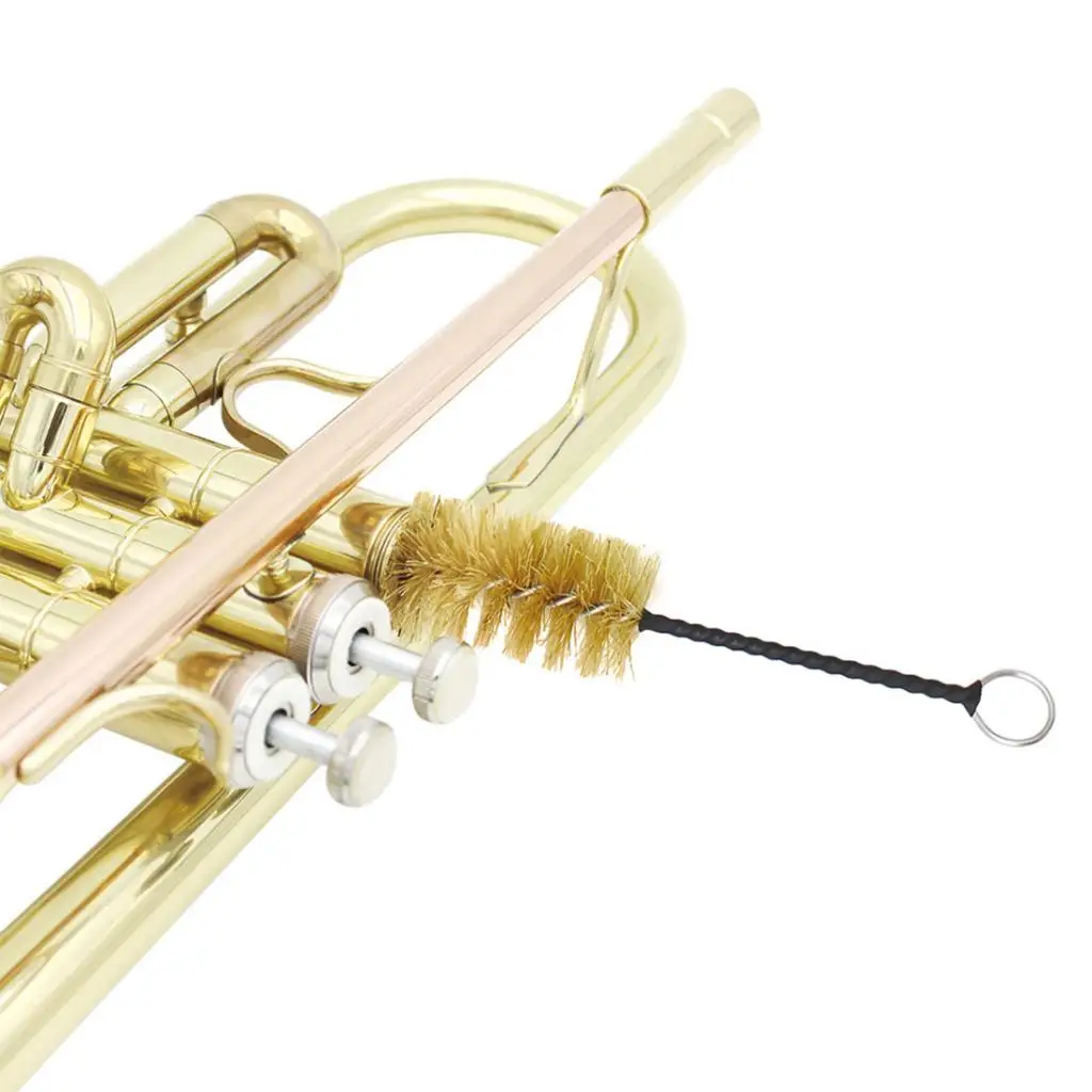 6 In 1 Brass Instrument Cleaning Care Kit Brushes Gloves Cloth Oil Accessory