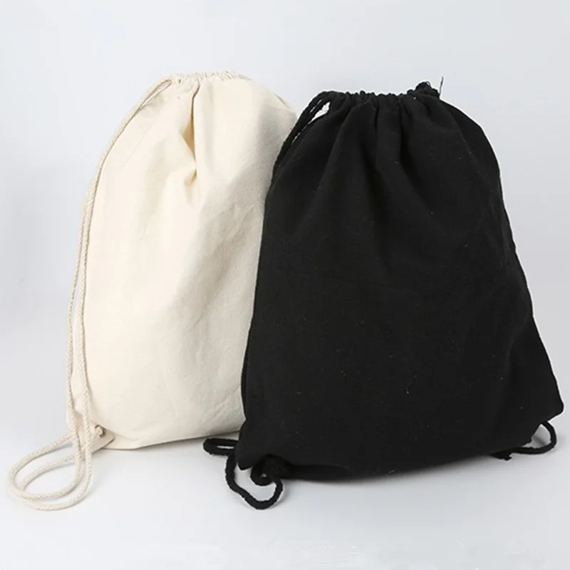 ISKYBOB Холщовая Сумка на плечах, с завязками, с карманами, на заказ, креативная сумка для покупок, студенческий рюкзак, Хлопковая Сумка
