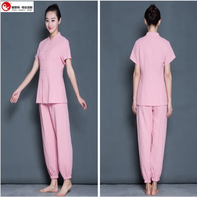 

Chinese Style Health Care Clubhouse Workwear Pedicure Foot Bath Technician Work Clothes Health Care Uniform Spa Work Suit