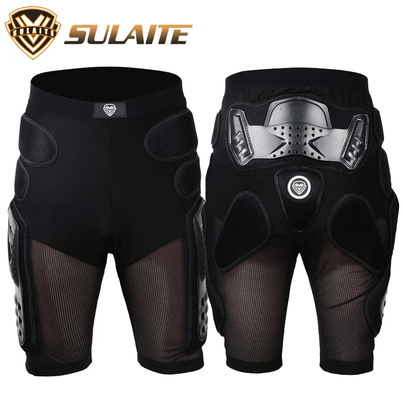 

Motorcycle Pants Riding Shorts Body Armor Protecciones Moto Pantalon Motocross Breathable Waist Spine Crotch Thigh Protection