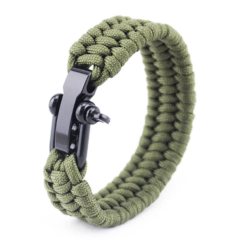 AG Кемпинговая веревка Paracord походные Тактические выживания плетеное оборудование для кемпинга спасательный Зонт веревка плетеные браслеты парашютный шнур - Цвет: AG