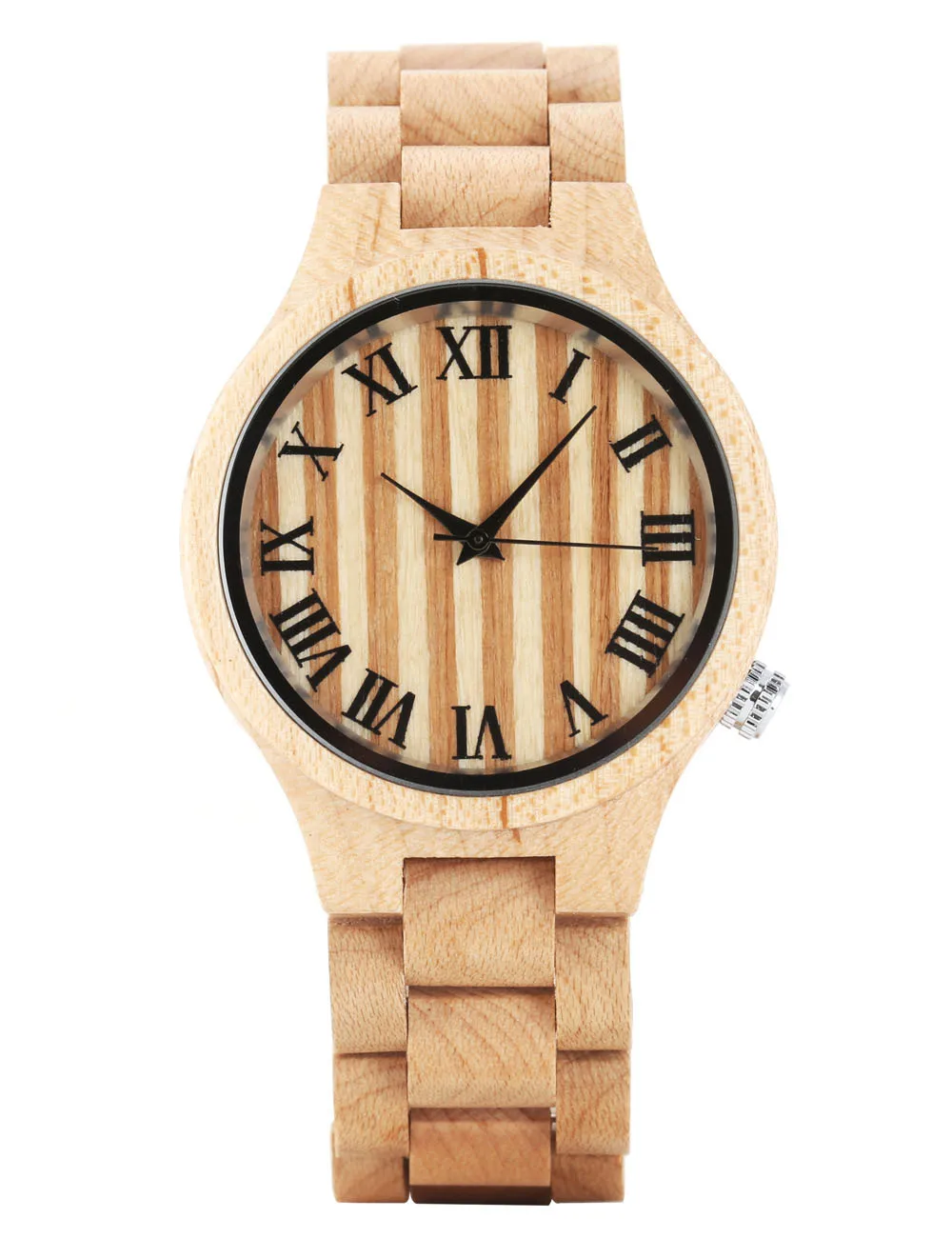 

Roman Numerals Measuring Wooden Quartz Watch Maple