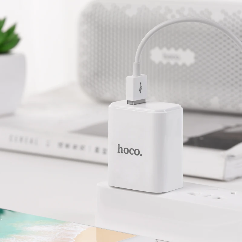 HOCO C61 21 шт./лот 5 в 2.1A USB зарядное устройство для iPhone 11 Xs Max US Plug настенное зарядное устройство адаптер для samsung Xiaomi huawei