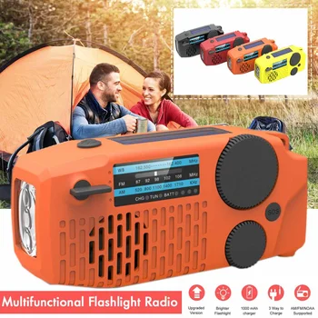 

Product TitleProtable Emergency Hand Crank Generator Solar AM/FM/WB Radio Flashlight Charger Waterproof Emergency Survival Tools