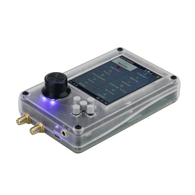 HackRF One R9 V2.0.0 And Upgraded PortaPack H2 3.2" LCD SDR Raido With Plastic Shell Battery Inside Assembled Optional Antenna portable sdr radio