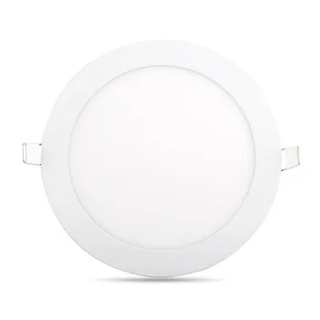 

LED Panel Light Ultra Thin Ceiling Recessed Grid Downlight Lamp Round Panel Light Round LED Spot Light AC220V Warm White 9W