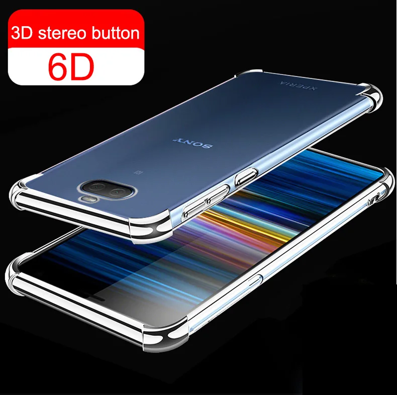 Прозрачный мягкий ударопрочный чехол для Sony Xperia XZ4 XZ3 1 L3 L2 L1 10 2 20 XZ2 XA2 XA1 Ultra Premium Plus