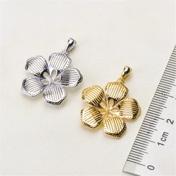 

Pearl Pendant fittings factory diy jewelry making Bail Beads Cap Connectors Gold Filling Classic Pendants Findings for Women