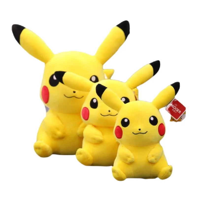 Genuine Pikachu Plush Toy Sleeping Cute Pillow Pokemon Big Ragdoll Magical Elf Children's Skin-Friendly Companion Birthday Gift | Игрушки