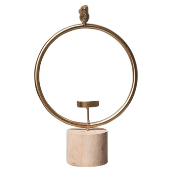 

Home Iron Ring SmallCandlestick Lliving Room Room Creative Decorations DiningTable Romantic Small Ornaments