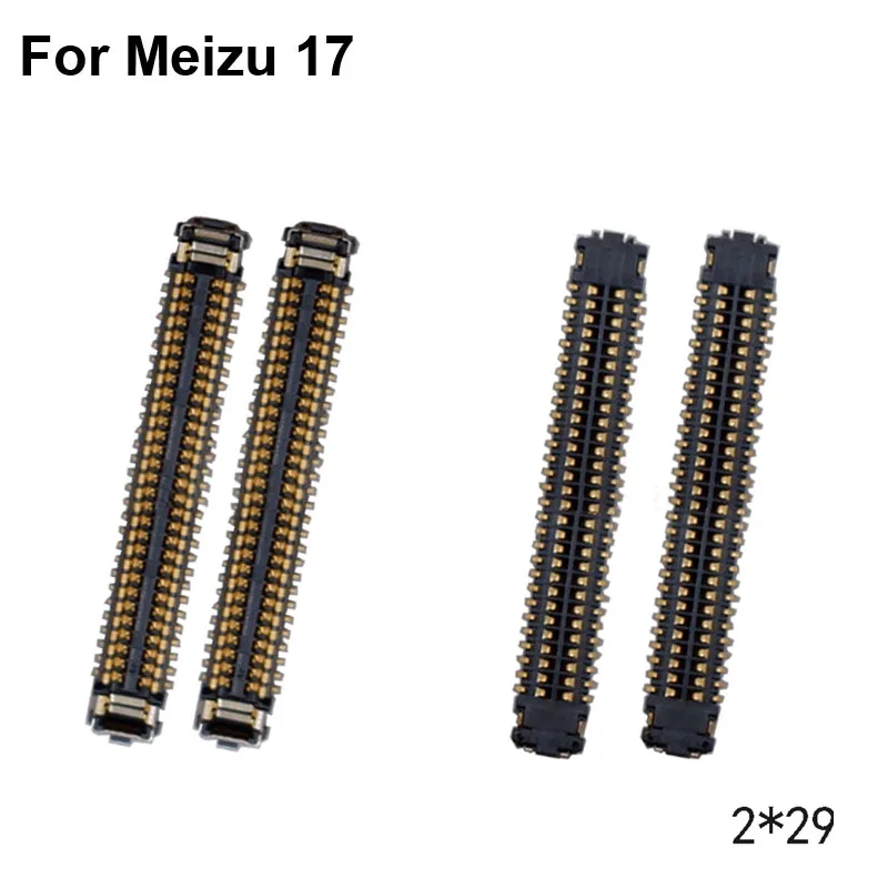 

2pcs For Meizu 17 LCD display screen FPC connector For Meizu17 logic on motherboard mainboard