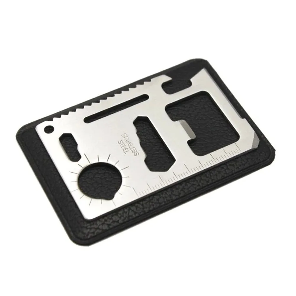 

Camping Sports Supplies Multifunctional Tool Card Stainless Steel Saber Card Outdoor Practical Tool Card Life-Saving Card