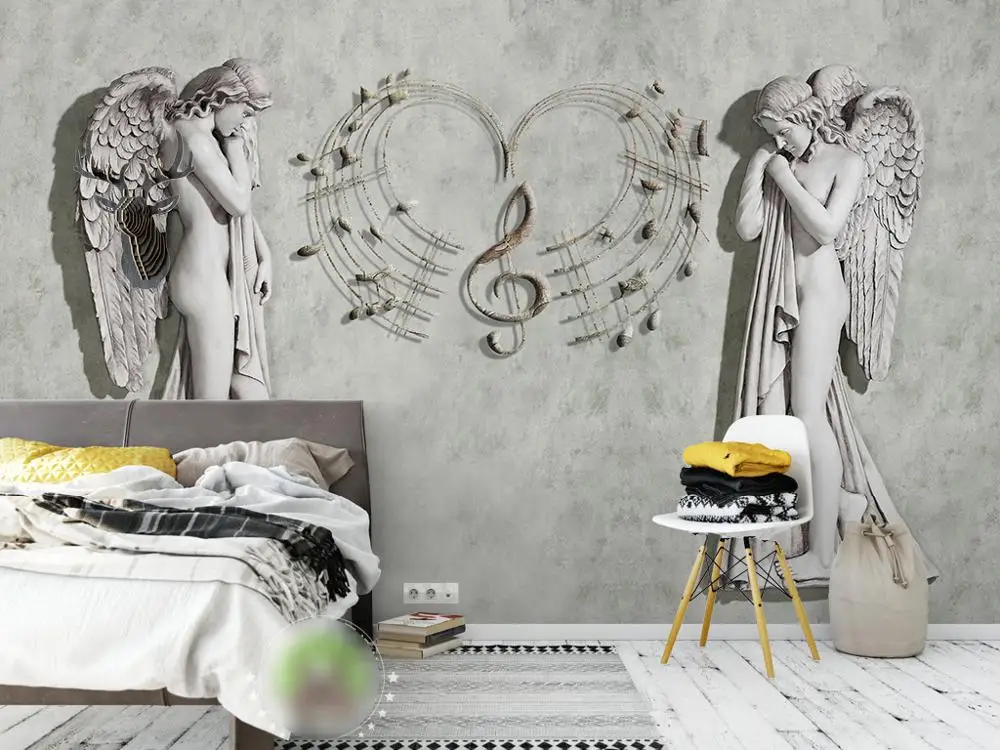 

Custom 3D Wall Mural Wallpaper For Bedroom Photo Background Wall Stickers Home Decor Living Room Modern Painting Wallpaper