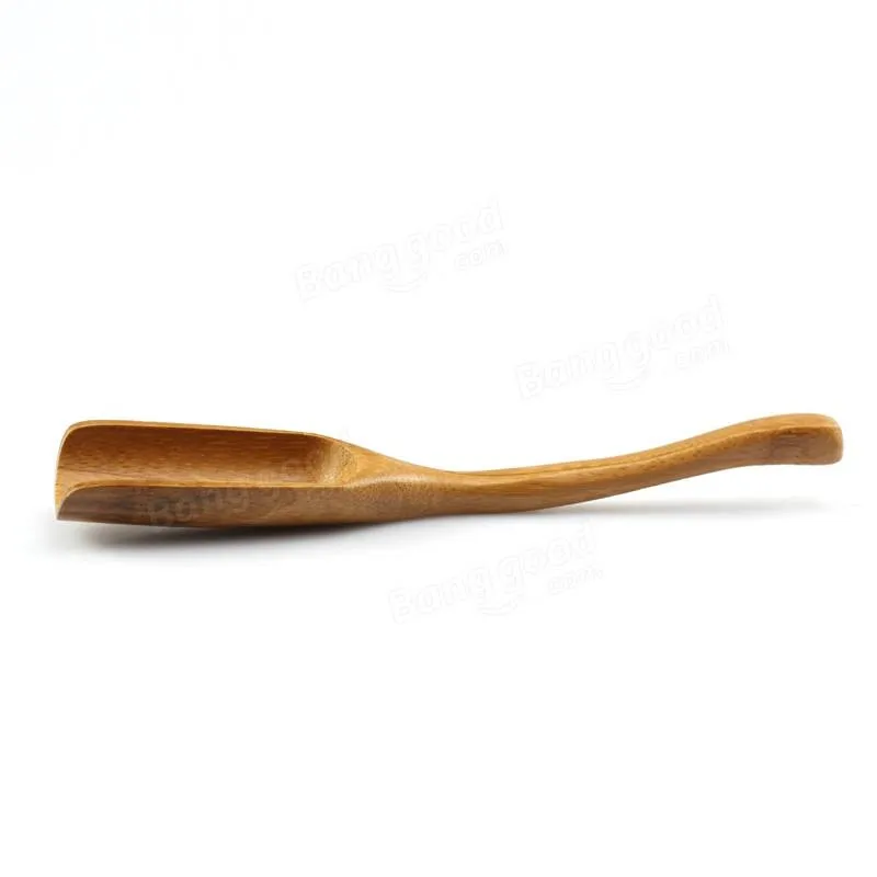 Bamboo Tea Spoon Salt Scoop Curved Teaspoon Measurement Kungfu Tea Leaves Acessories