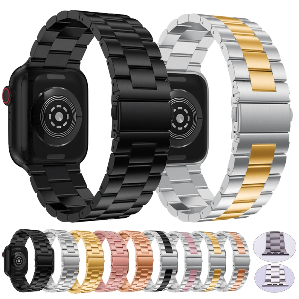 

Newset Stainless Steel Metal Bands for Apple Watch Series 6 SE 44/40mm Strap for iWatch 42/38mm Bracelet Watchband Accessories