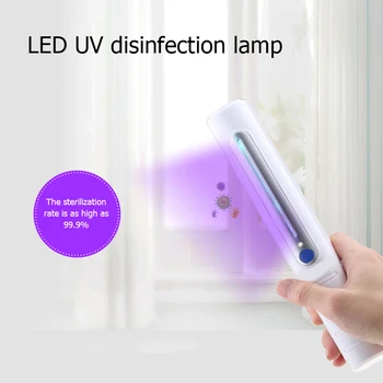 

Portable uv Disinfection Lamp uvc led Strip Sterilizer UV Wand Sanitizer Disinfection Germicidal Stick for Cell Phone Kill virus