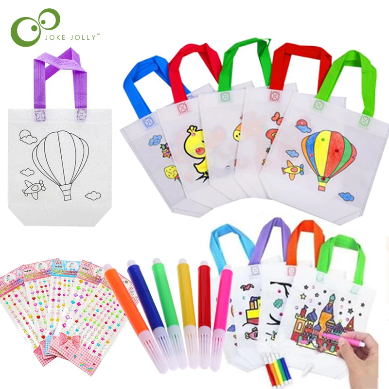 Educational Drawing Toy For Children Diy Eco Friendly Graffiti Bag Kindergarten Hand Painting Materials Gyh Gyh Drawing Toys Aliexpress