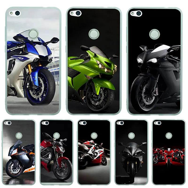 For Huawei Y9 2019 Y3 Y5 Y6 Y7 2017 II Pro Prime 2018 cool road Motorcycle Matte TPU Case Cover Soft |