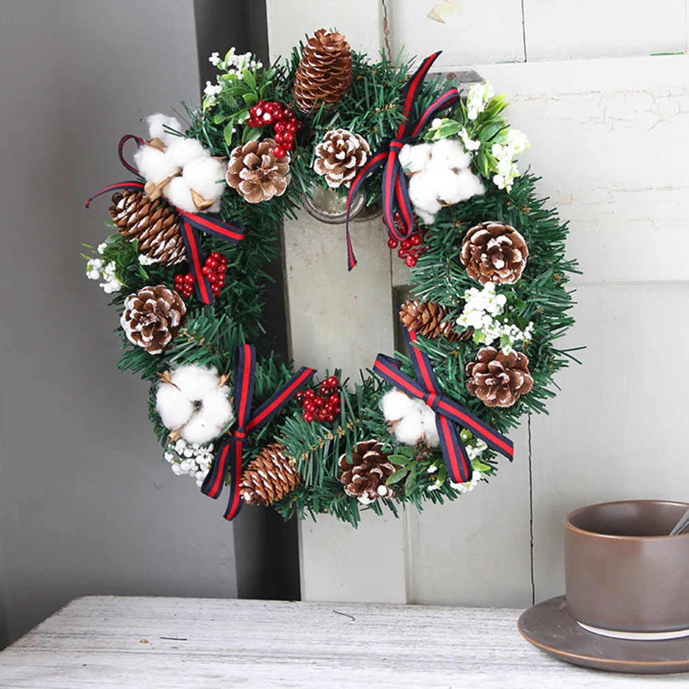 Wall PVC Hollowed Out Shop Garland Home Decor Door Craft Props Round Ornaments Christmas Pendant Tree Hanging Party
