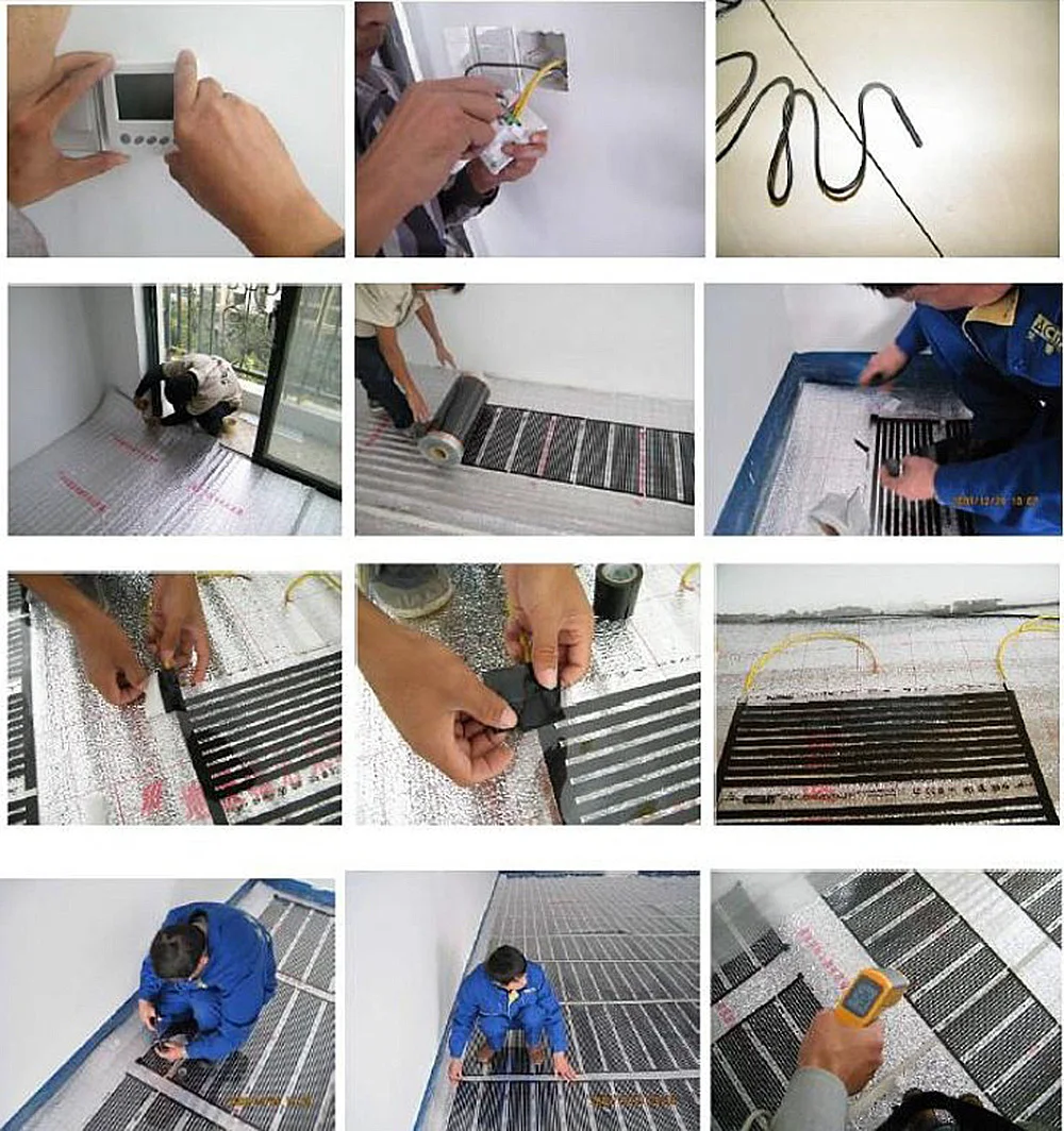 radiant Floor heating film installation(4)