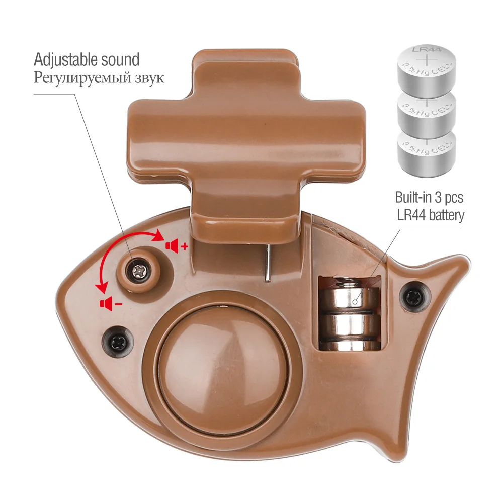 DONQL многофункциональная рыболовная сигнализация электронный светодиодный светильник звуковая сигнализация для укуса рыбы Чувствительность Регулируемый зажим на удочку снасти