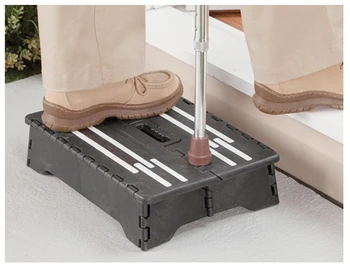 

Portable Folding Half-step Stool Ladder For Pregnant Elderly Bathroom Outdoor Staircase Toilet Stool For The Elderly Drop