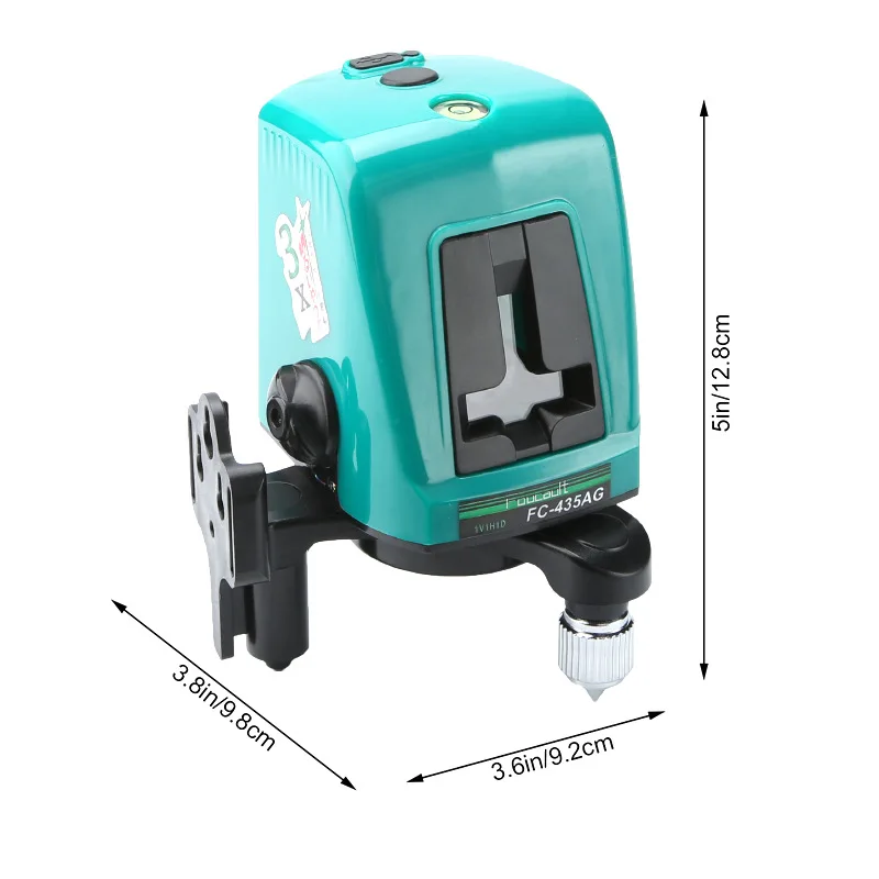

Mini Infrared Laser Level Strong and weak light adjustment 2 Line 1 Point with Brightening Point Green Light