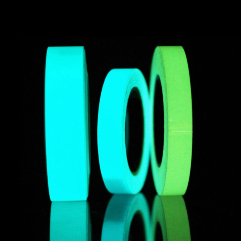 1Pcs Colorful Glow Tape Self-adhesive Sticker Removable Luminous Fluorescent Glowing Striking Night Warning | Обустройство дома
