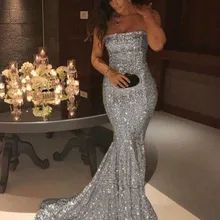 Блестящее вечернее платье Русалочки с блестками без бретелек, праздничная одежда знаменитостей, вечерние платья на выпускной, индивидуальный заказ, большие размеры