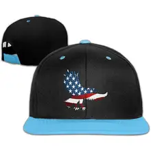Детский American Eagles Флаг США унисекс с плоским козырьком Бейсбол Шапки хлопок Регулируемый Хип-хоп кепки, для детей, мальчиков и девочек с изображением героев