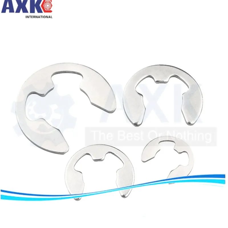 AXK M2M2.5M3M4M5M6M7M8M9M10 стопорное кольцо из нержавеющей стали с фиксатором для мешков e-типа с пряжкой в форме разъемных шайб Стопорные стопорные кольца