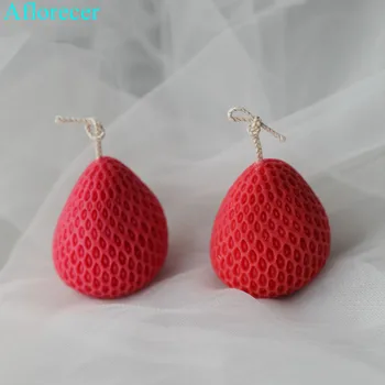 

Big Strawberry Candle Mold simulation Strawberry Candle Silicone Mold Chocolate Mold DIY Soap Mold