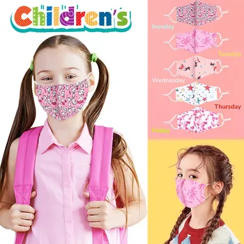 

5PC Unisex Washable Reusable - 3D Design_Mask Resist- Mouth Cover Face Masks for protection mascarillas para niños Breathable