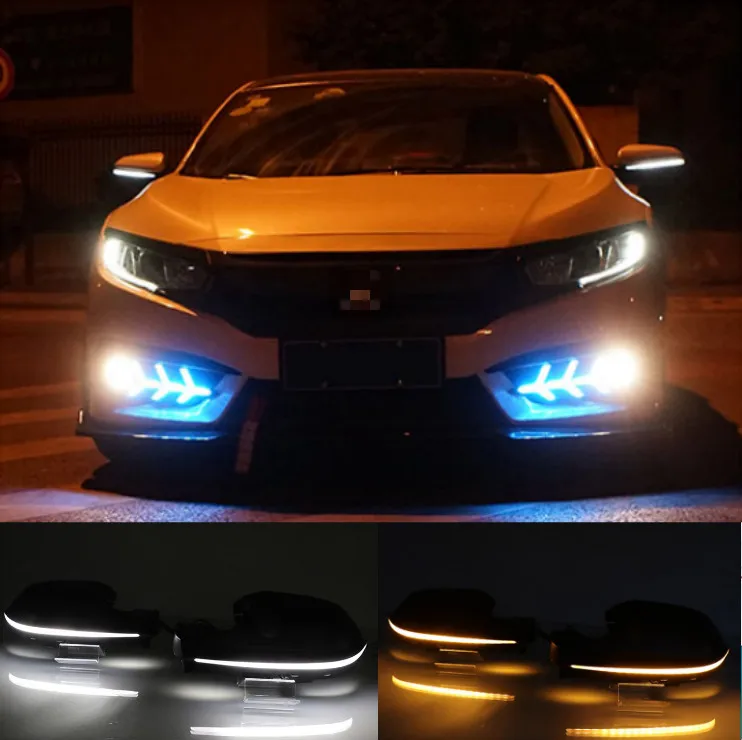 Для Honda Civic 2016 - 2020 боковое крыло зеркало заднего вида Индикатор динамический