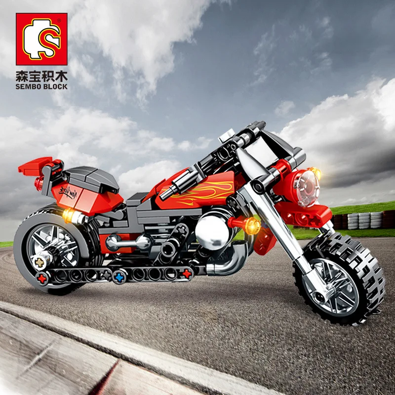 

With base 2019 Creator Expert Technic Moto Building Blocks Bricks Harley Classic MotorcycleModel educational Toys Children Gift