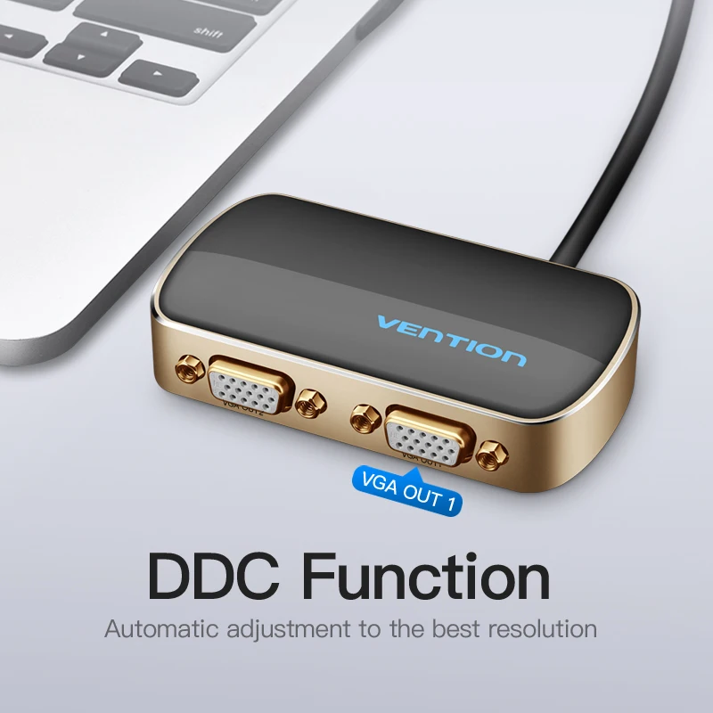 Коммутатор Vention VGA 1 в 2 выхода сплиттер 1X2 1080P коммутатор для монитора проектора ПК