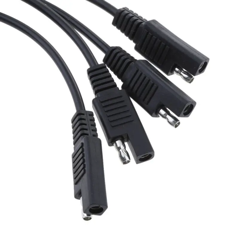 Медь Солнечный кабель с адаптером для аккумулятора провод 18AWG высококачественное зарядное устройство вилка sae от 1 года до 4 удлинитель 370 мм