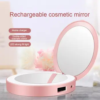 

Power Bank Makeup Mirror with LED Light Rechargeable LED Vanity Light 3X Makeup Mirror LED Mirror Light Dresser Makeup Mirrors