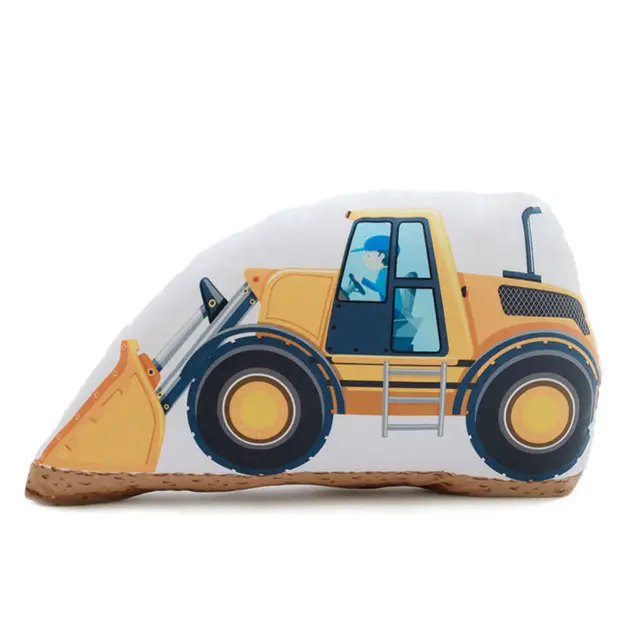 at Home Dump Truck Plush Throw Pillow