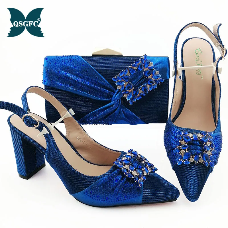 New Ladies Shoes with Matching Bags Set Decorated Appliques Italian design and To Match Nigerian Party | Обувь