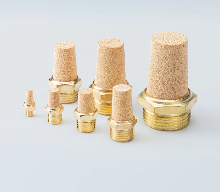 Пневматический латунный для глушителя выхлопного звука длинный BSL 1/4