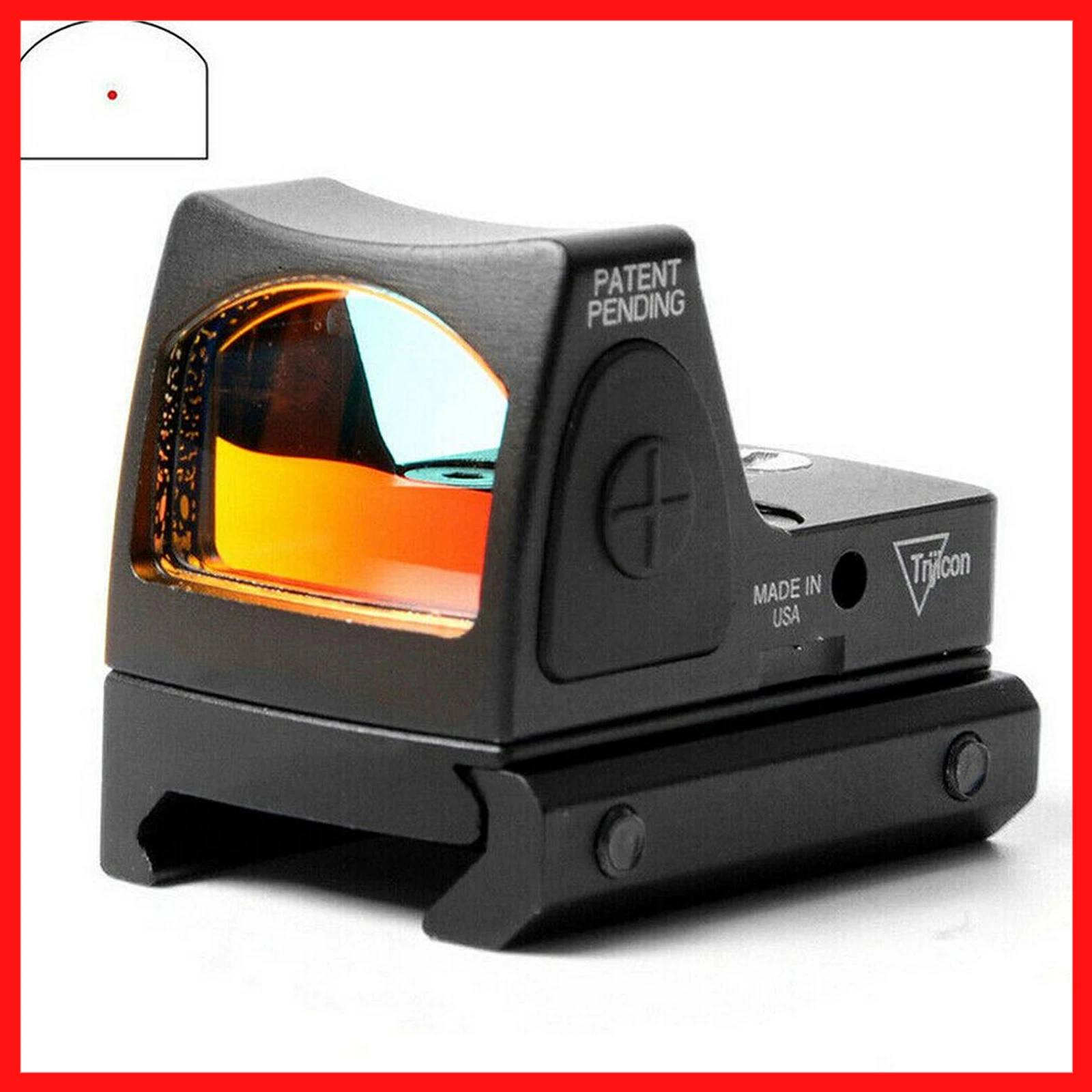 Red Dot Mini Sight Collimator Rifle Reflex Sights Scope For Airsoft