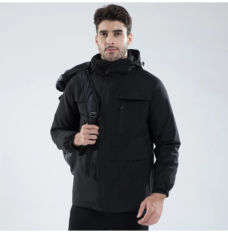 8XL, мужская и женская зимняя новая одежда, многофункциональный пуховик, парка, пальто для мужчин, водонепроницаемый, теплый, с капюшоном, толстая, утиный пух, куртки, пальто для мужчин