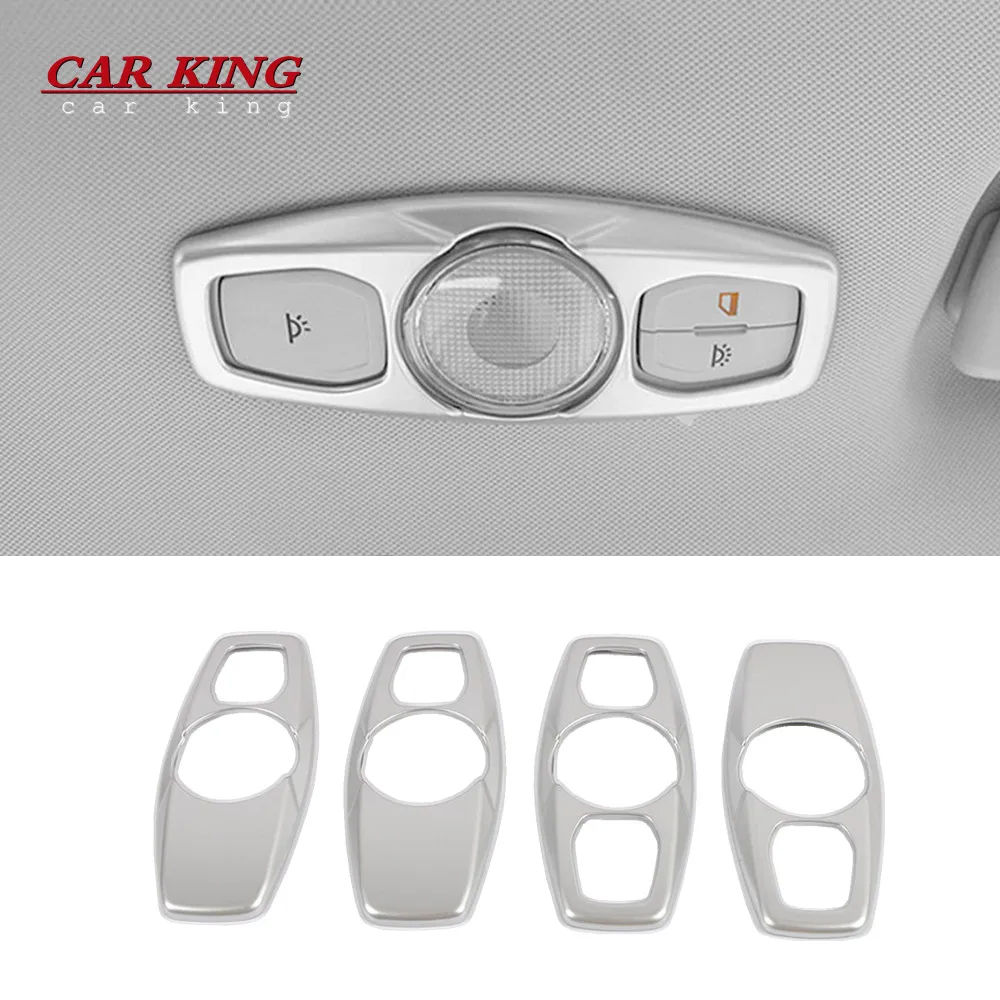 

ABS Chrome Auto Styling Accessories Car Rear Reading Lampshade Read Light Panel Frame Cover Trim For Ford Escape Kuga 2017 2018