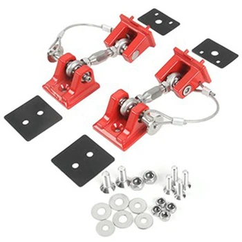 

Red Style Anti-Thief Hood Lock Latches Catch Locking Kit for Jeep Wrangler JK 2007-2017