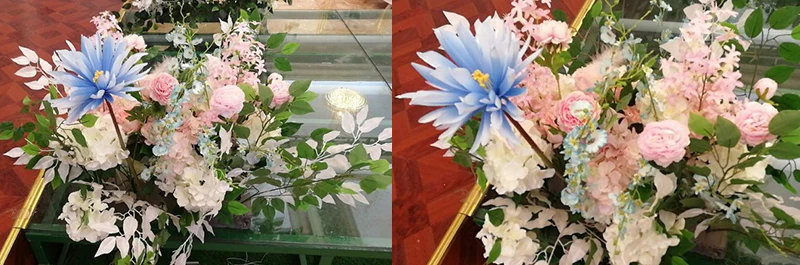 JAROWN Artificial Lotus Flower Water Lily Home Decoration Simulation Silk Flower Wedding Shooting Prop Fake Flower (8)