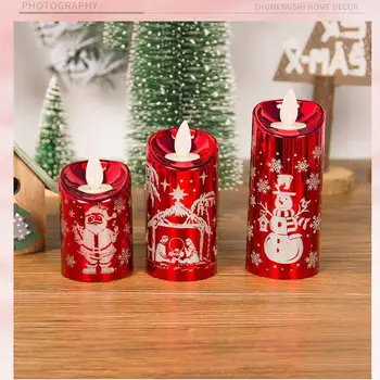 

Christmas Decorations For Home Led Christmas Candle With LED Tea Light Candles Christmas Tree Decoration Kerst Decoratie